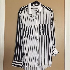American Apparel striped button up
