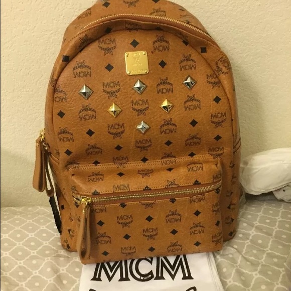 SOLD MCM stark sprinkle stud Medium backpack
