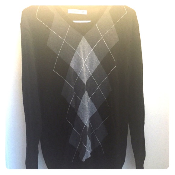 OVERSIZED Argyle Sweater