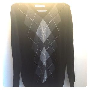 OVERSIZED Argyle Sweater