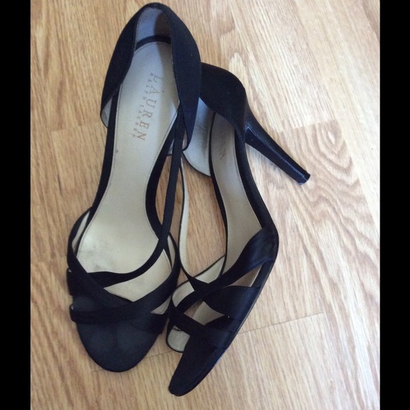 Ralph Lauren open toe heels sale💥