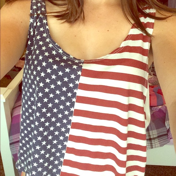Brandy American flag shirt