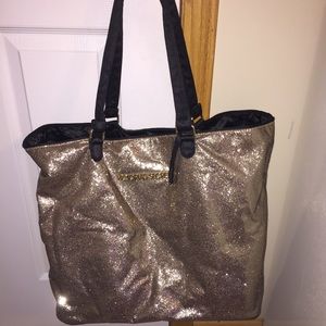 Victoria's Secret gold glitter bag!