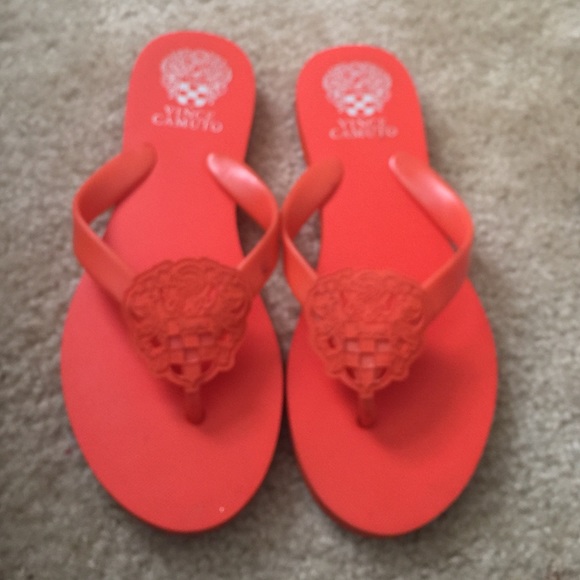 💥Sold💥 Vince Camuto (Orange) flip flops
