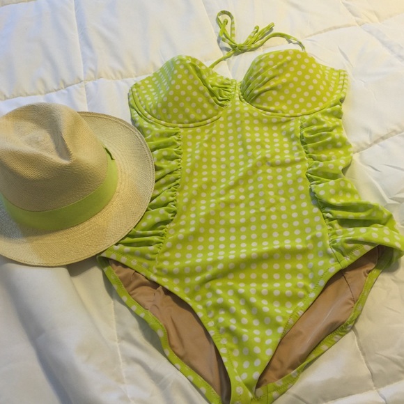 Bundle Jcrew One piece and fedora
