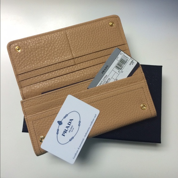 Prada Handbags - SOLD! Authentic prada nude wallet