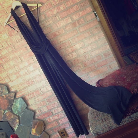 Cache black matte jersey jumpsuit