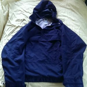 Gap 1/4 zip hooded navy blue pullover