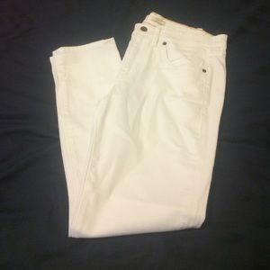 JCrew White Distressed Denim Jeans