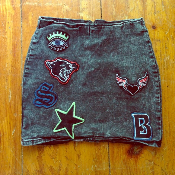 Skirt with Patches