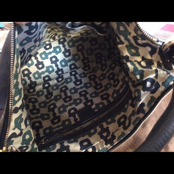 Gucci Black Pebbled Leather Zip Hobo w/ Guccissima - Picture 4 of 4