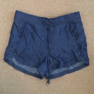 Blue denim like shorts