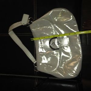 Coach shimmer tan/gold bag