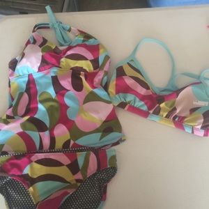 Athleta three piece swim suit