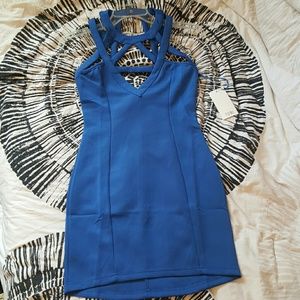Cobalt blue mini dress-S