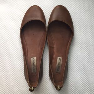Steven Madden Brown Studded Ballet Flats