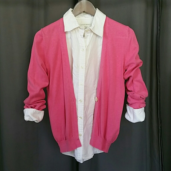 Club Monaco Pink Long Sleeve Cardigan