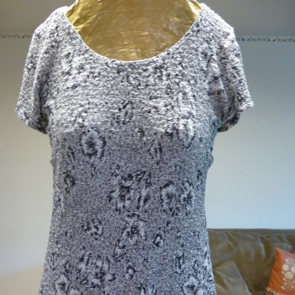 Black and White Floral Top