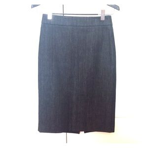 J.Crew Dark Denim High Waisted Pencil Skirt