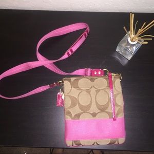 Coach purse satchel pink
