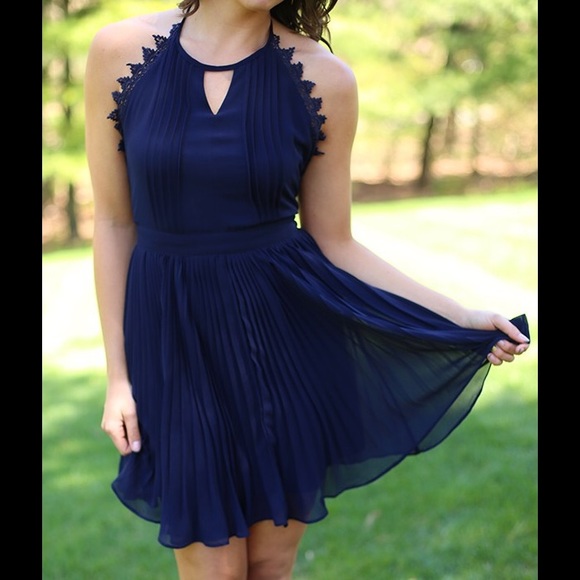 Double Zero Dresses & Skirts - 🎀HP | Adorable Navy low-back Dress 😍