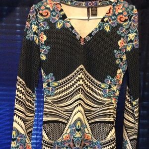 Tribal / Floral Bodycon dress