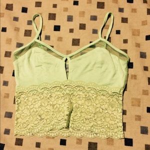 🚫SOLD🚫 NWOT mint green lace bralette