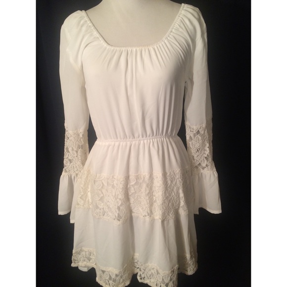 MINKPINK bohemian lace babydoll dress