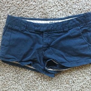 black shorts