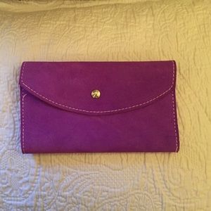 Suede Purple Wallet