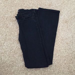 "Roadie" black bootcut jeans