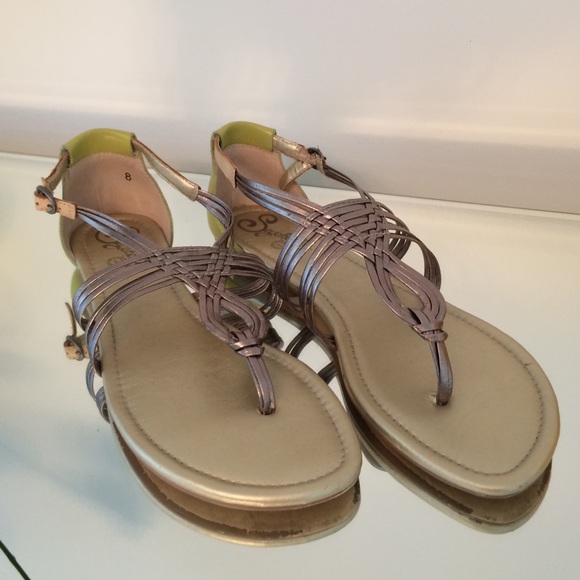 Metallic Seychelles sandals