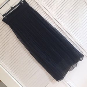 Black maxi skirt