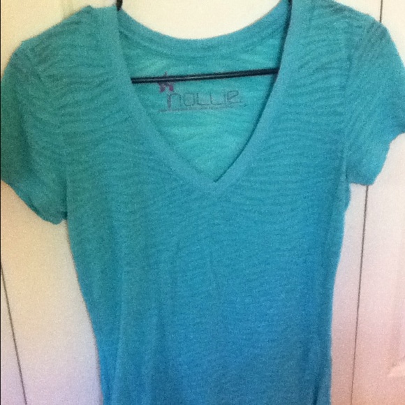 Blue v-neck