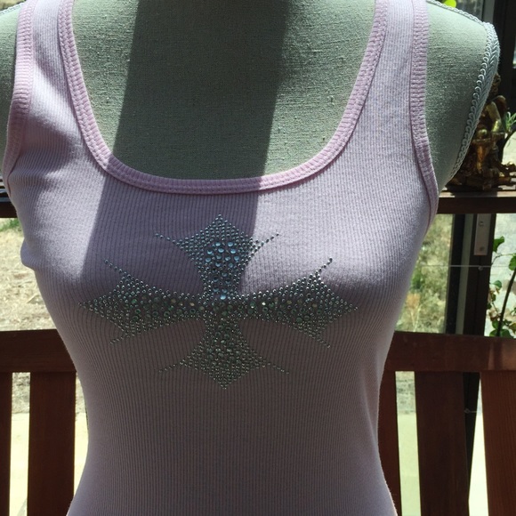 💕Pink Bling Cross Tank 💕 - Picture 3 of 3