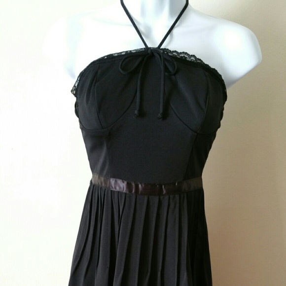 Frederick of Hollywood Halter/Strapless Blk Small