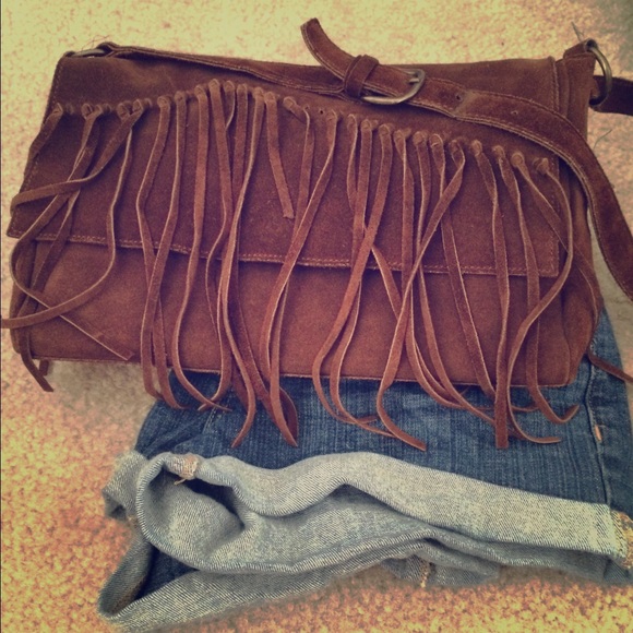 Capaccioli Handbags - Vintage Capaccioli suede fringe purse
