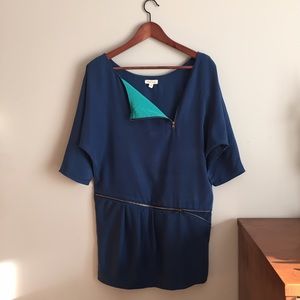 Silence + Noise blue mini dress