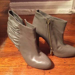 Gray booties