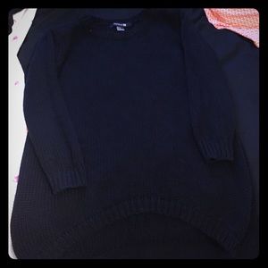 Forever 21 long black sweater
