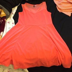 H&M coral dress