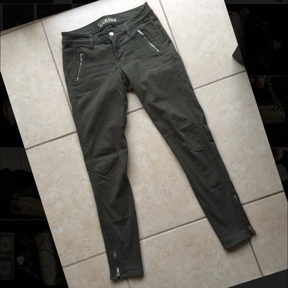 Old Navy Rock Star Military olive green skinny