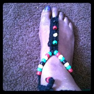 Crochet barefoot sandles