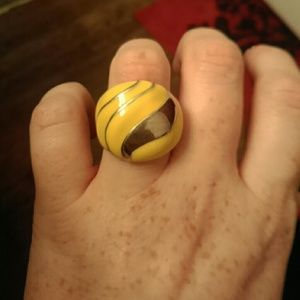 Yellow & Silver Ring