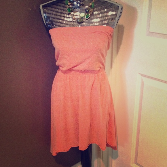 Strapless High-Low Dress