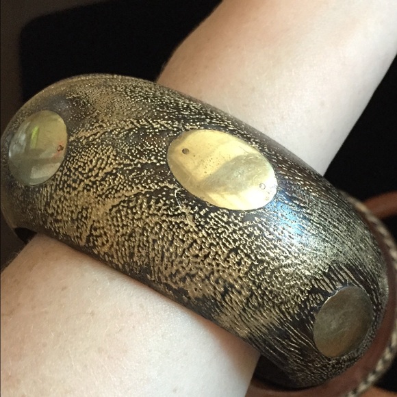 Amrita Singh wooden bangle bracelet