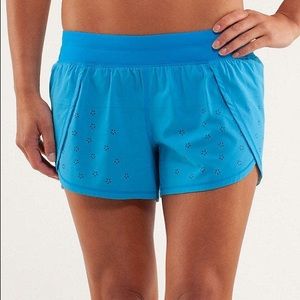 Lululemon black running shorts