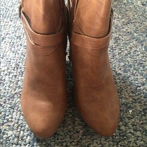 Tan booties