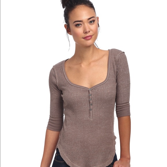 Brown Free People Shirt