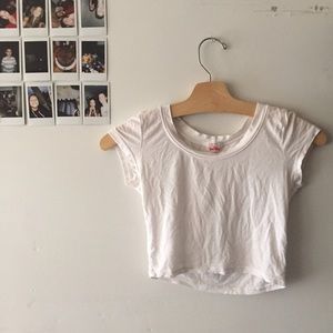 White crop top